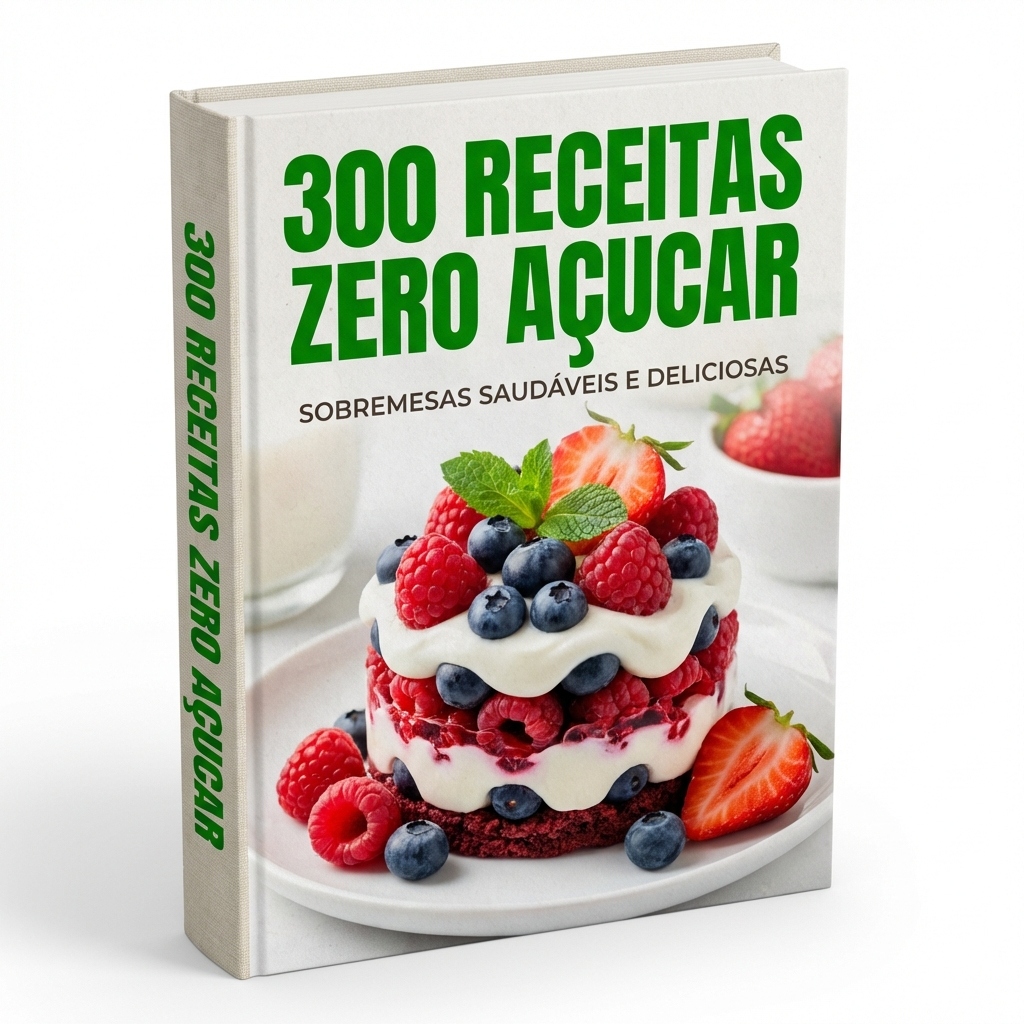 Livro 300 Receitas Zero Açúcar
